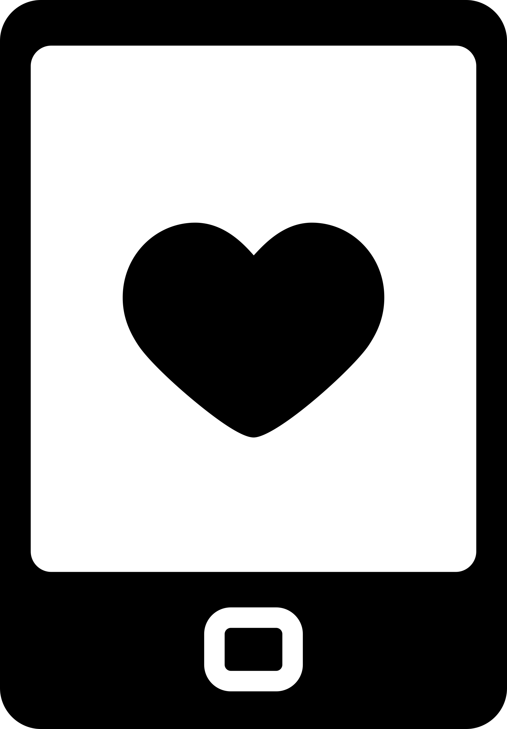 Phone With Heart Stencil Svg Vector Free Vectors